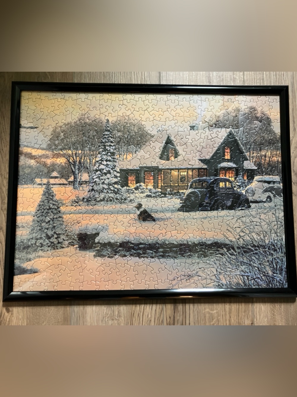 Puzzle Picture “If Only In My Dreams”, Framed, 18”x24”